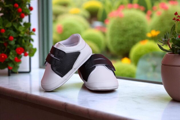 Beblux Erkek Bebek LUX Spor Ayakkabısı Siyah/Beyaz - Görsel 2